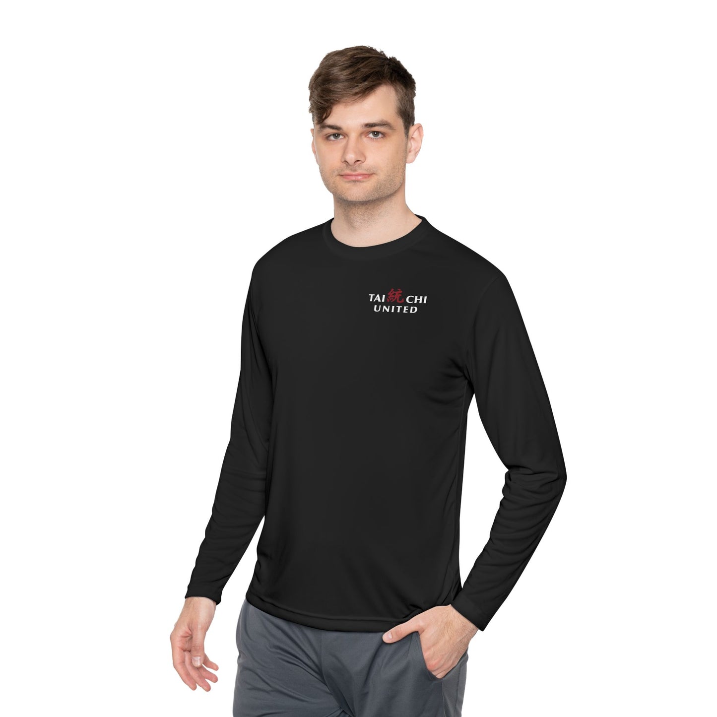 Unisex Long Sleeve Athletic Tee Black