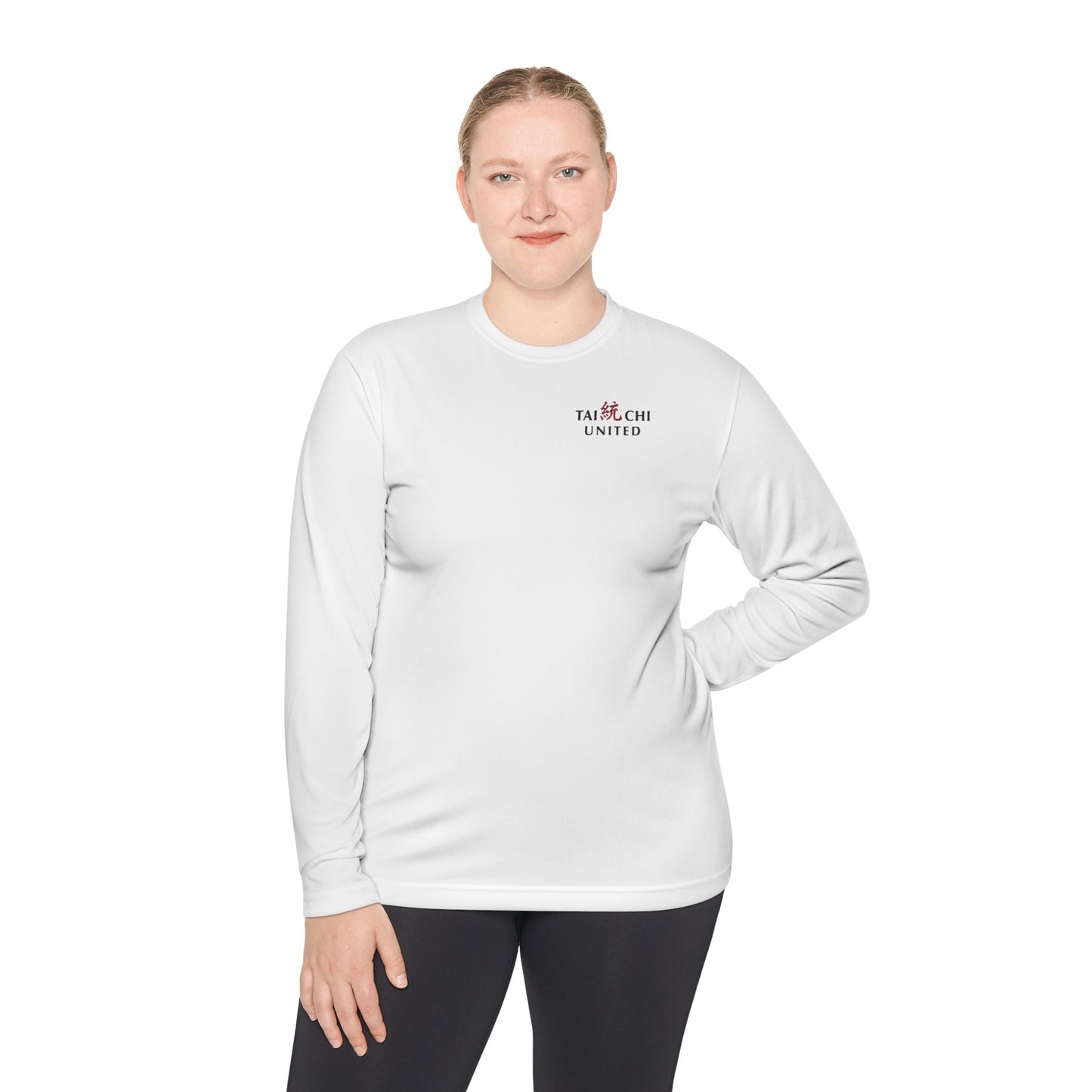 Unisex Long Sleeve Athletic Tee White