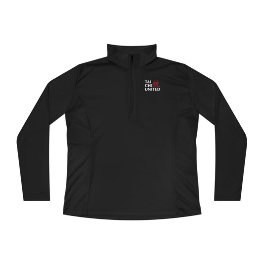 Ladies Quarter-Zip Pullover Black