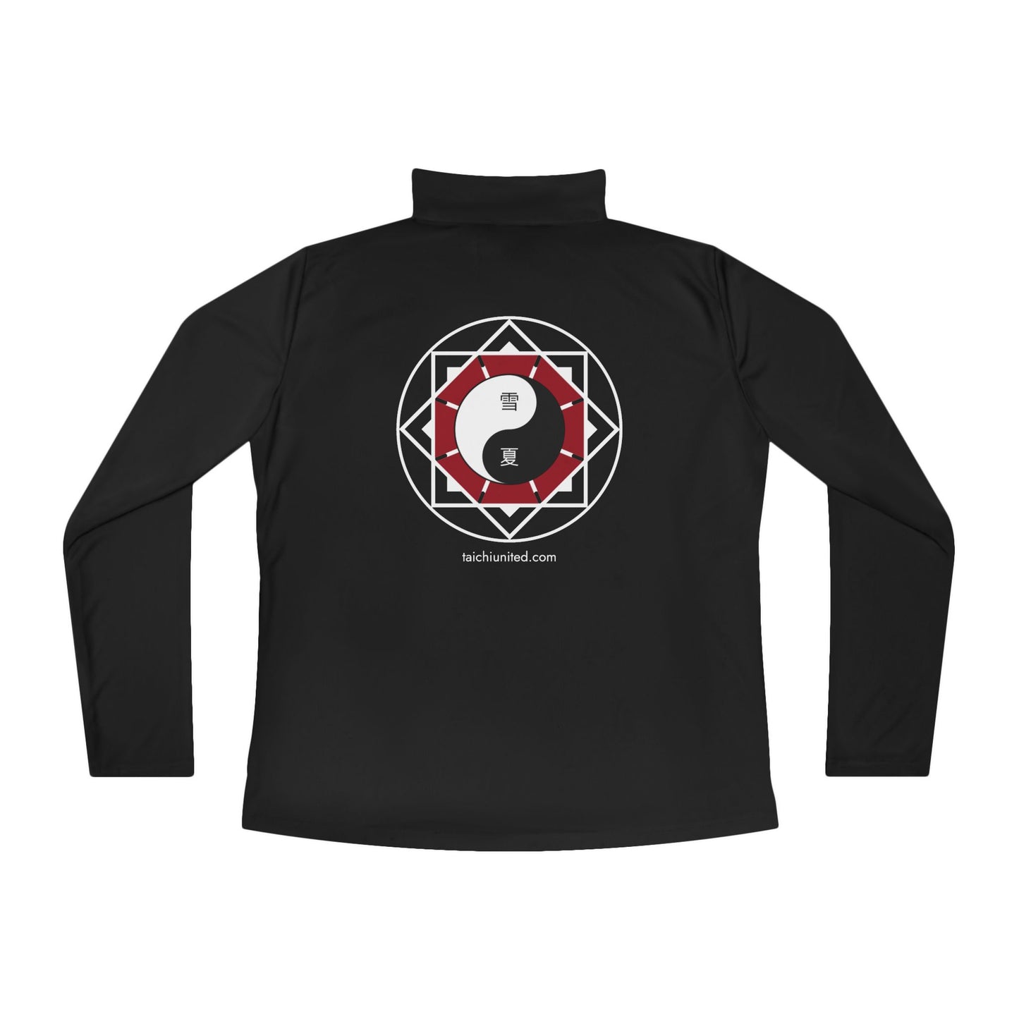Ladies Quarter-Zip Pullover Black